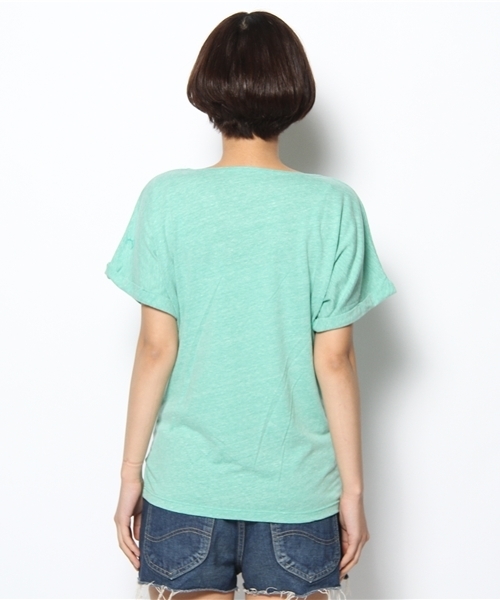 SHIPS for women（シップスフォーウィメン）の「RETRO SPORT:Tシャツ（Tシャツ/カットソー・レディース・グレー/ブラック/グリーン/ライトブルー/イエロー・ONE SIZE）」の8枚目の写真