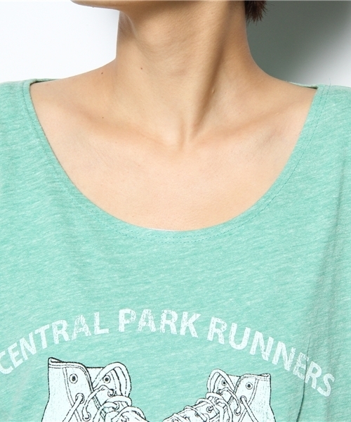 SHIPS for women（シップスフォーウィメン）の「RETRO SPORT:Tシャツ（Tシャツ/カットソー・レディース・グレー/ブラック/グリーン/ライトブルー/イエロー・ONE SIZE）」の9枚目の写真