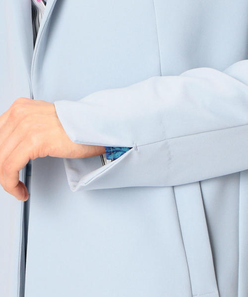 NARACAMICIE（ナラカミーチェ）の「【セットアップスーツ対応】テーラードロングジャケット（テーラードジャケット・レディース・ブルー/ネイビー/ピンク・SMALL/MEDIUM/LARGE）」の16枚目の写真