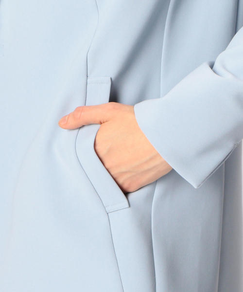 NARACAMICIE（ナラカミーチェ）の「【セットアップスーツ対応】テーラードロングジャケット（テーラードジャケット・レディース・ブルー/ネイビー/ピンク・SMALL/MEDIUM/LARGE）」の17枚目の写真