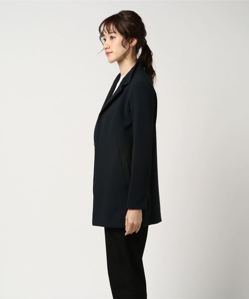 NARACAMICIE（ナラカミーチェ）の「【セットアップスーツ対応】テーラードロングジャケット（テーラードジャケット・レディース・ブルー/ネイビー/ピンク・SMALL/MEDIUM/LARGE）」の9枚目の写真