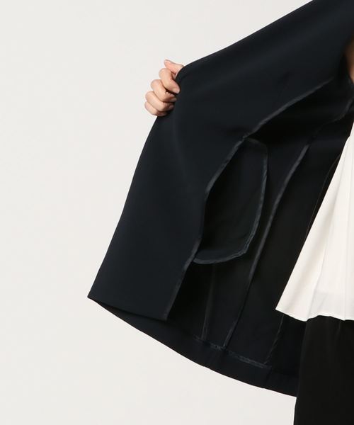 NARACAMICIE（ナラカミーチェ）の「【セットアップスーツ対応】テーラードロングジャケット（テーラードジャケット・レディース・ブルー/ネイビー/ピンク・SMALL/MEDIUM/LARGE）」の8枚目の写真