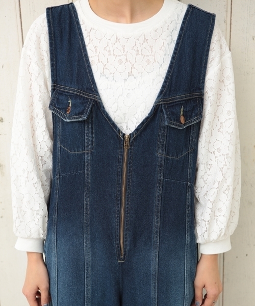 cepo（セポ）の「3RDタイプサロペット（サロペット/オーバーオール・レディース・ワンウォッシュ/ダークインディゴブルー・M/S）」の7枚目の写真