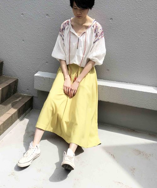 PICCIN（ピッチン）の「【WEB限定】カラフルエスニック刺繍ブラウス（シャツ/ブラウス・レディース・ネイビー/ブラウン/オフホワイト・MEDIUM）」の19枚目の写真