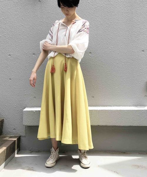 PICCIN（ピッチン）の「【WEB限定】カラフルエスニック刺繍ブラウス（シャツ/ブラウス・レディース・ネイビー/ブラウン/オフホワイト・MEDIUM）」の12枚目の写真