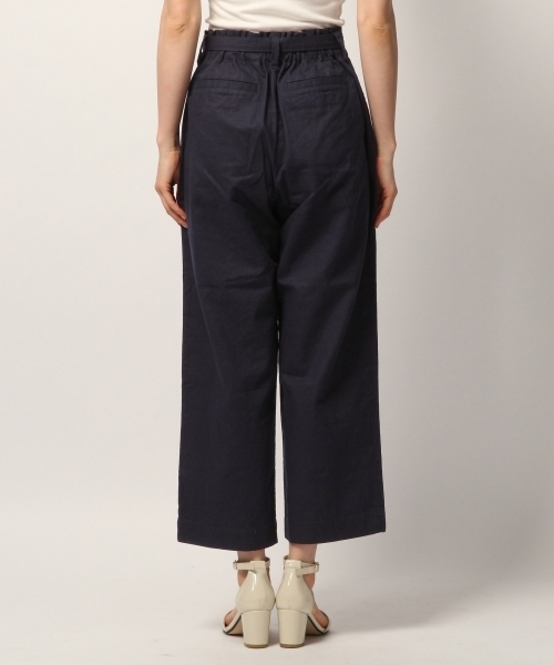GLOBAL WORK（グローバルワーク）の「リネンベルトツキストレートパンツ/792875（その他パンツ・レディース・ネイビー/ライトベージュ・MEDIUM/SMALL）」の6枚目の写真
