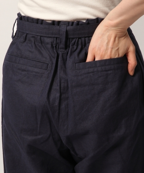 GLOBAL WORK（グローバルワーク）の「リネンベルトツキストレートパンツ/792875（その他パンツ・レディース・ネイビー/ライトベージュ・MEDIUM/SMALL）」の10枚目の写真