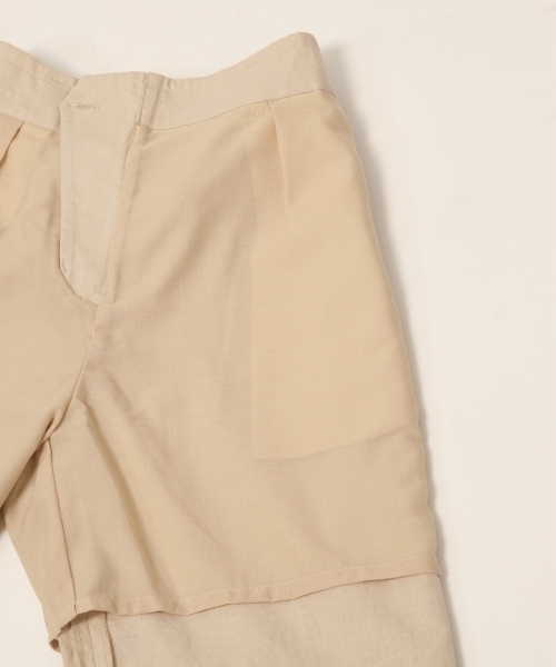 GLOBAL WORK（グローバルワーク）の「リネンベルトツキストレートパンツ/792875（その他パンツ・レディース・ネイビー/ライトベージュ・MEDIUM/SMALL）」の12枚目の写真
