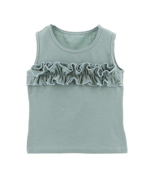 Catherine Cottage（キャサリンコテージ）の「ノースリーブフリルカットソー（タンクトップ・キッズ・ネイビー/グレー系その他/グリーン系その他/ブルー系その他/ピンク系その他・100/110/120/130/140）」の4枚目の写真