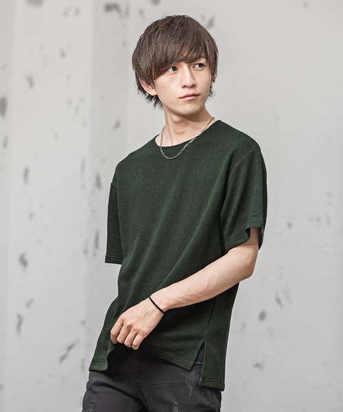 MinoriTY（マイノリティ）の「Tシャツ/ラフゲージビッグTシャツ（Tシャツ/カットソー・メンズ・ホワイト/ダークグリーン/パープル/ネイビー・M/L）」の3枚目の写真