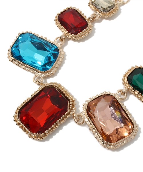 L.D.S.（エルディーエス）の「ビジューネックレス（ネックレス・レディース・ホワイト系2/ホワイト系3・FREE）」の3枚目の写真