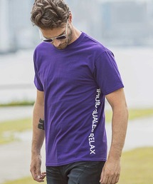 1PIU1UGUALE3 RELAX(ウノピゥウノウグァーレトレ リラックス)サイドロゴプリントTシャツ