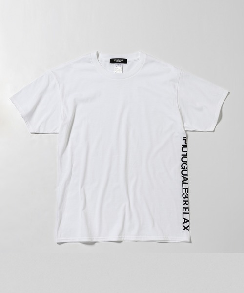 【1PIU1UGUALE3 RELAX】サイド ロゴ プリント Tシャツ 1PIU1UGUALE3 RELAX ウノピゥウノウグァーレトレ サイドロゴ