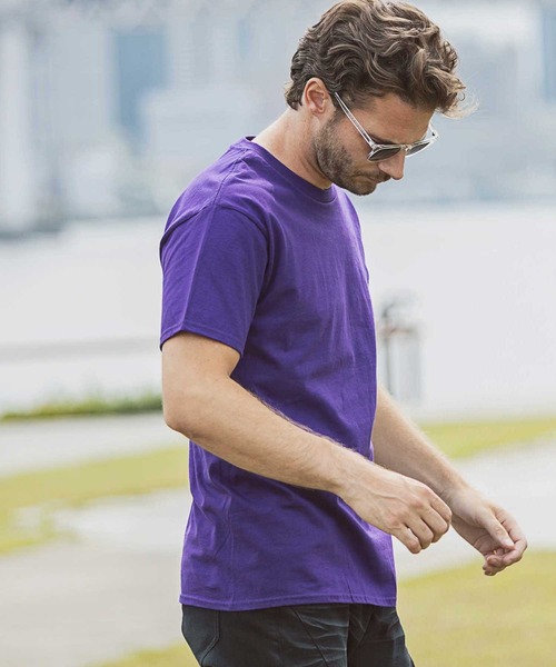 1PIU1UGUALE3  RELAX （ウノピゥウノウグァーレトレ リラックス）の「1PIU1UGUALE3 RELAX(ウノピゥウノウグァーレトレ リラックス)サイドロゴプリントTシャツ（Tシャツ/カットソー・メンズ・ホワイト/チャコールグレー/ブルー/ブラック/ダークグリーン/ライトブルー/パープル/ピンク/ネイビー・SMALL/MEDIUM/LARGE/X-LARGE/XX-LARGE）」の21枚目の写真