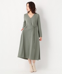 A part by | ＰボタンVネックワンピース 822096(ワンピース)