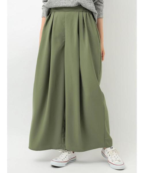 AMERICAN HOLIC（アメリカンホリック）の「ダブルタックワイドパンツ（その他パンツ・レディース・ブラック/ベージュ/ドット/カーキ/モカ・M/L）」の22枚目の写真