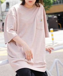 carhartt/カーハート Workwear ビッグシルエット 胸ポケット ロゴワッペン 半袖Tシャツ