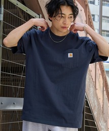 Carhartt（カーハート）の「carhartt/カーハート Workwear ビッグシルエット ポケット半袖 ロゴ Tシャツ  ワッペン トップス（Tシャツ/カットソー）」