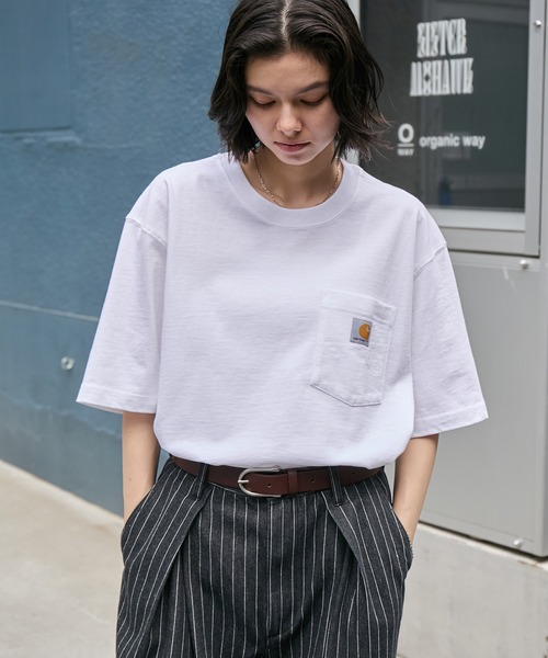 carhartt/カーハート Workwear ビッグシルエット ポケット半袖 ロゴ T