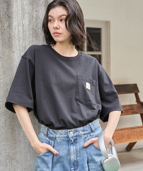 carhartt/カーハート Workwear ビッグシルエット ポケット半袖 ロゴ T