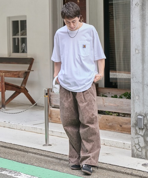 carhartt/カーハート Workwear ビッグシルエット ポケット半袖 ロゴ T