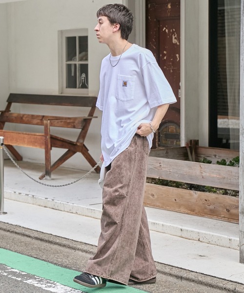 carhartt/カーハート Workwear ビッグシルエット ポケット半袖 ロゴ T