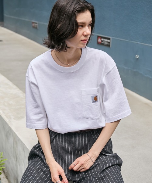 carhartt/カーハート Workwear ビッグシルエット ポケット半袖 ロゴ T