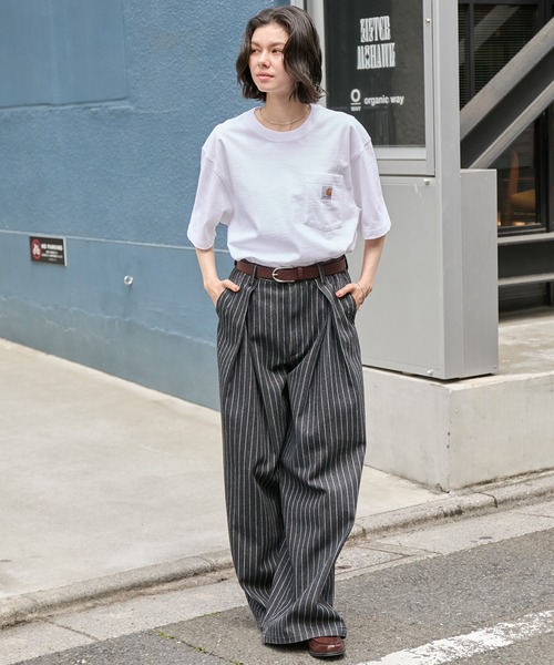 carhartt/カーハート Workwear ビッグシルエット ポケット半袖 ロゴ T
