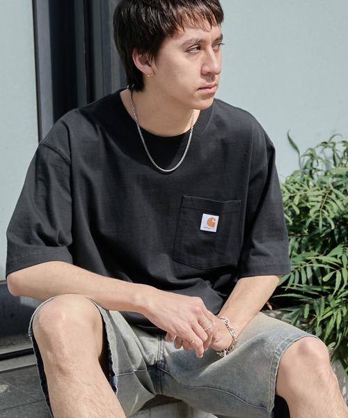 carhartt/カーハート Workwear ビッグシルエット ポケット半袖 ロゴ T