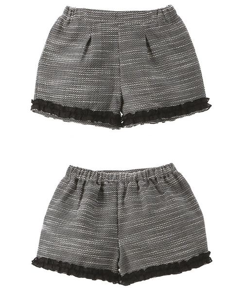 Catherine Cottage(キャサリンコテージ)の「ツイードフリルパンツスーツセットアップ(セットアップ・キッズ・グレー・120/130/110)」の3枚目の写真