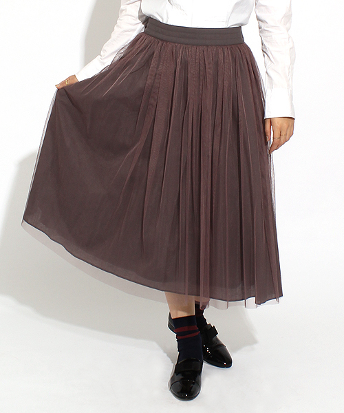 Ray BEAMS(レイビームス)の「Ray BEAMS / チュール ギャザースカート 0050 CL(スカート・レディース・シルバー・0/1)」の9枚目の写真