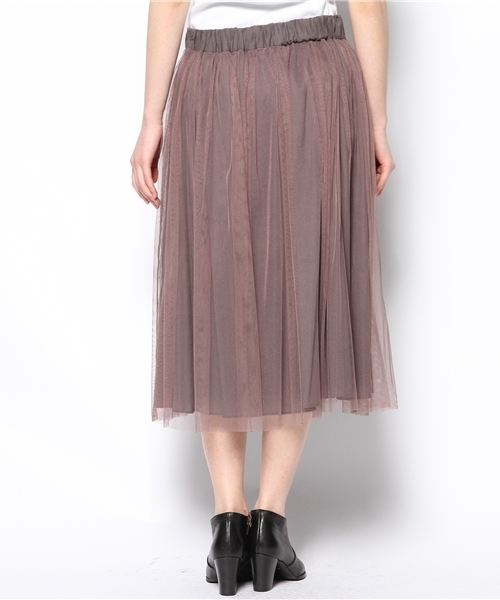 Ray BEAMS(レイビームス)の「Ray BEAMS / チュール ギャザースカート 0050 CL(スカート・レディース・シルバー・0/1)」の3枚目の写真