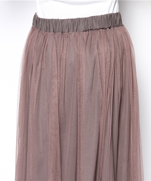 Ray BEAMS(レイビームス)の「Ray BEAMS / チュール ギャザースカート 0050 CL(スカート・レディース・シルバー・0/1)」の5枚目の写真