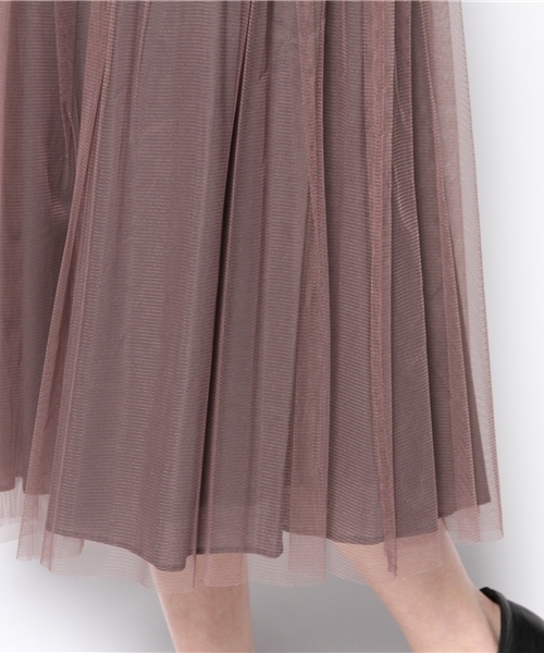 Ray BEAMS(レイビームス)の「Ray BEAMS / チュール ギャザースカート 0050 CL(スカート・レディース・シルバー・0/1)」の6枚目の写真