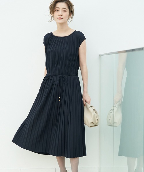 一部店舗限定 Mon E Toile ジャージープリーツワンピース ドレス Rope Picnic ロペピクニック のファッション通販 Zozotown