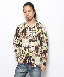 HYSTERIC GLAMOUR | DAM/SWITCH ON THIS MONSTER総柄 長袖ワンナップカラーSH(シャツ/ブラウス)
