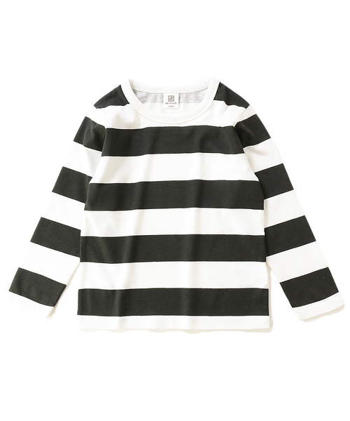 devirock(デビロック)の「プリントボーダー長袖Tシャツ(Tシャツ/カットソー・キッズ・ネイビー/レッド/ブラック・80cm/90cm/100cm/110cm/120cm/130cm/140cm/150cm/160cm)」の12枚目の写真