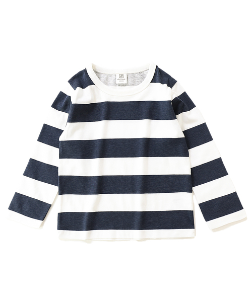 devirock(デビロック)の「プリントボーダー長袖Tシャツ(Tシャツ/カットソー・キッズ・ネイビー/レッド/ブラック・80cm/90cm/100cm/110cm/120cm/130cm/140cm/150cm/160cm)」の13枚目の写真