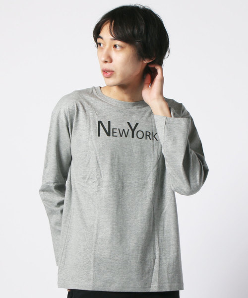 SHISKY(シスキー)の「ロゴプリントBIGクルーネックTシャツ(Tシャツ/カットソー・メンズ・A/B/C/D/E/F/G/H/I/J/K/L/M/N/O/P/Q/R/S/T・M/L/XL)」の1枚目の写真