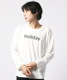 ロゴプリントBIGクルーネックTシャツ