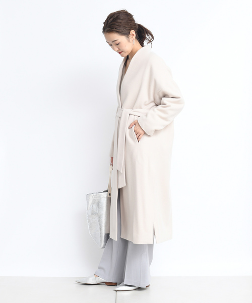 DouDou(ドゥドゥ)の「ニューイングランドラムコート(その他アウター・レディース・アイボリー/ブラック/ベージュ/サックスブルー/ピンク・FREE)」の8枚目の写真