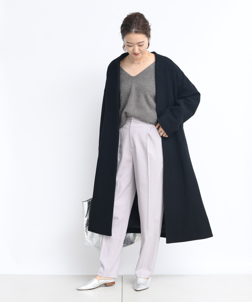 DouDou(ドゥドゥ)の「ニューイングランドラムコート(その他アウター・レディース・アイボリー/ブラック/ベージュ/サックスブルー/ピンク・FREE)」の13枚目の写真