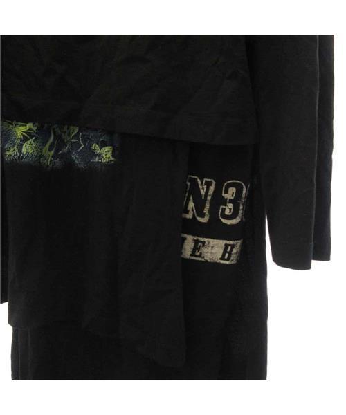 ヴェトモン VETEMENTS スカルレイヤードドレス 再構築スカルプリント