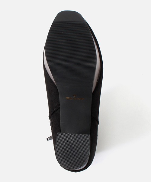 AZUL by moussy（アズールバイマウジー）の「CHUNKY HEEL BOOTS/チャンキーヒールブーツ（ブーツ・レディース・ダークブラック/ブラック・SMALL/MEDIUM/LARGE）」の5枚目の写真