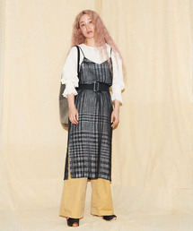 caph（カーフ）の「ナイロンテープ 切り替えストライプ op（ワンピース  