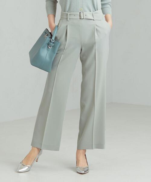 グリーンレーベルリラクシング セットアップ パンツスーツ 手洗い可 グレー 36 グリーンレーベルリラクシング セットアップ パンツ スーツ S