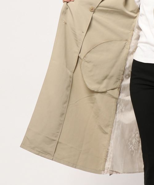 GeeRA(ジーラ)の「バックレーストレンチコート(その他アウター・レディース・サックスブルー/ベージュ・X-LARGE/LARGE/MEDIUM)」の11枚目の写真