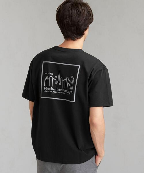 Manhattan Portage（マンハッタンポーテージ）の「別注 マンハッタンポーテージ Manhattan Portage リフレクタープリント Tシャツ（Tシャツ/カットソー・メンズ・ブラック/その他1/ホワイト・M/S/L）」の3枚目の写真