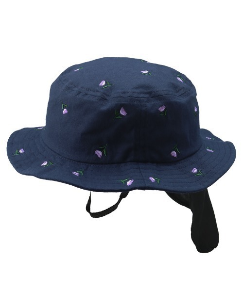 BRANSHES(ブランシェス)の「花柄刺繍ハット(ハット・キッズ・ベージュ/ネイビー・48cm/50cm/52cm/54cm/56cm)」の6枚目の写真