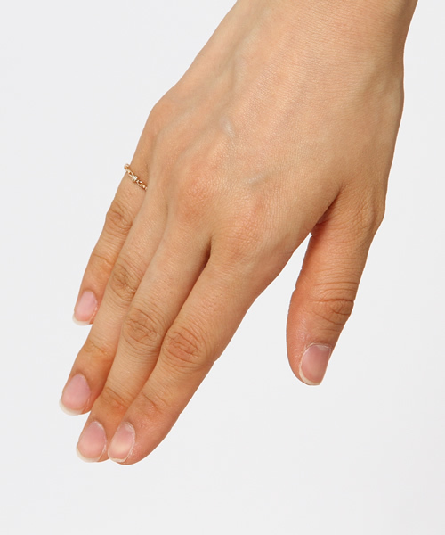 NOJESS K10ピンキーリング3号　30143111021 NOJESS（ノジェス）の「K10ピンキーリング （30143111021）（リング